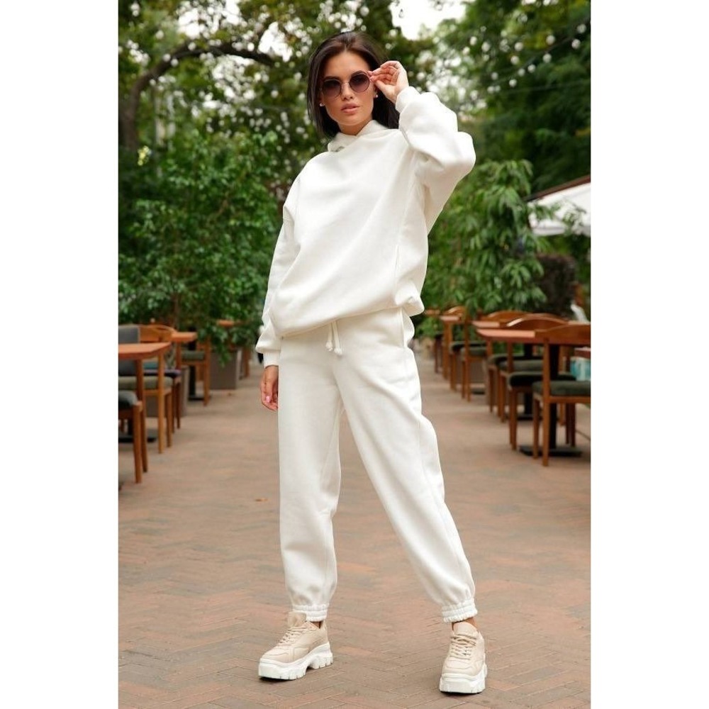 Daisy Tracksuit Set Hoodie and Sweatpants Small White 2 Piece Athleisure Casual